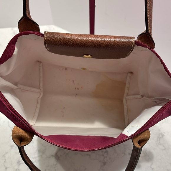 Longchamp Medium Le Pliage Bag Fuchsia - Picture 15 of 16